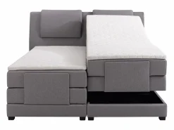 Palacio Pack boxspring relajación CASTEL de - Gris claro Best