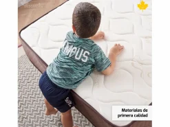 Conjunto Colchón Y Somier|Pack Colchón + Almohada Viscoelastica + Somier Descansin | 105x180 | Ideal para Personas con Dolores de Espalda | Efecto nube | Silencioso