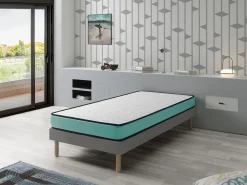 Pack Colchon 90x200 CAMA INFANTIL - Altura 14 CM PROMO CONFORT + 1 Almohada junior 90x35 + 1 Protector colchon 90x200 cm^Dormissimo New