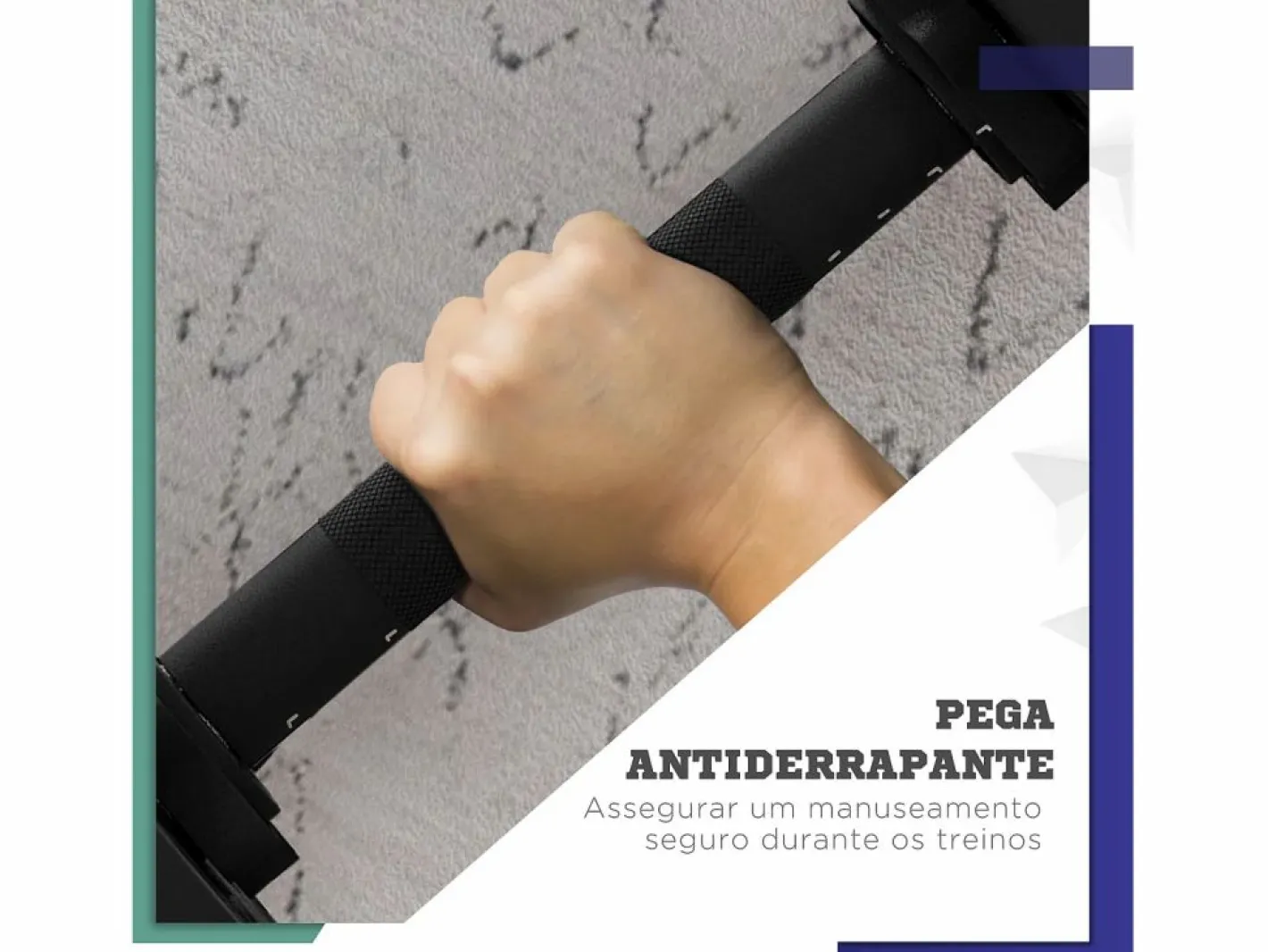 SPORTNOW Pack de 2 mancuernas Go 20kg 2 en 1 Negro Best