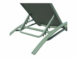 Pack de 2 tumbonas GALAPAGOS de textileno salvia aluminio salvia^Happy Garden Best
