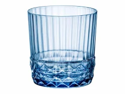 Bormioli Rocco Pack de 6 vasos America 20's Bormioli 30cl con relieve Azul Online