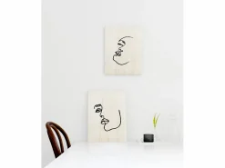 DECOWOOD Cuadro|Pack de cuadros Face Mood