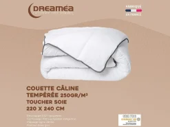 DREAMEA Almohada|Edredón Nórdico|Pack de edredón tacto de seda 220 x 240 cm + 2 almohadas de 60 x 60 cm - - BIESYA