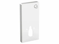 Vente-unique Pack de inodoro flotante de cerámica con bastidor decorativo, HURO II Blanco
