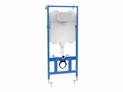 Vente-unique Inodoro Suspendido|Pack de inodoro flotante, cerámica mate con bastidor, placa de activación, CLEMONA