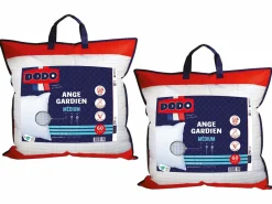DODO Pack edredón de 220x240 cm + 2 almohadas protección total - anti ácaros - ANGE GARDIEN Blanco New
