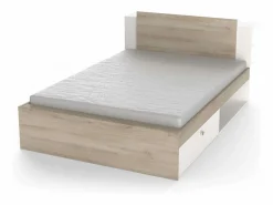 Dormitorio Completo|Pack Dorm. Nórdico Izzy Mate/Roble Kronberg: Cama y Cómoda