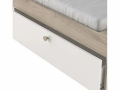 Dormitorio Completo|Pack Dorm. Nórdico Izzy Mate/Roble Kronberg: Cama y Cómoda