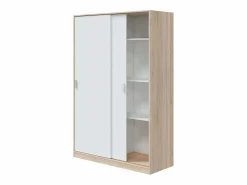 Pack Dormitorio Alaya y Roble 150cm (cama+cabecero+2 Mesas+arm.)^ New