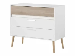 Dormitorio Completo|Pack Dormitorio Asimetric Robke Sahara: Cabecero, 2 Mesitas, Cómoda
