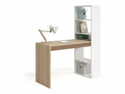 Pack Dormitorio Juvenil (Cabezal+Mesita+Mesa+Estantería+Armario) /Roble Blanco Online