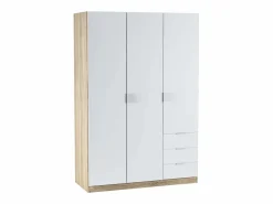 Pack Dormitorio Juvenil (Cabezal+Mesita+Mesa+Estantería+Armario) /Roble Blanco Online