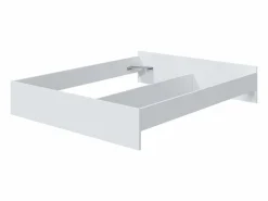 Pack Dormitorio Muebles Daylight Mesitas, Cómoda y Cama Queen Blanco Hot