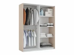 Pack Dormitorio Nórdico /Roble Aurora: Armario, Cabecero, 2 Mesitas^ Outlet