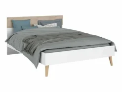 Pack Dormitorio Osaka Roble Japonés Cama 135-140x190 cm, 2 mesitas y Armario Multicolor Online