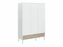 Pack Dormitorio Osaka Roble Japonés Cama 135-140x190 cm, 2 mesitas y Armario Multicolor Online