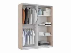 Pack Habitación Onix /Roble: Cama 150 cm, cabecero, mesitas, armario^ Clearance