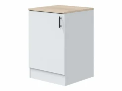 Pack Muebles Cocina Kira 10 Módulos Nórdico Brillo Roble Canadian^ Discount