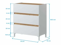 Pack muebles dorm. doble Tempus Artik y roble Nodi^ Best