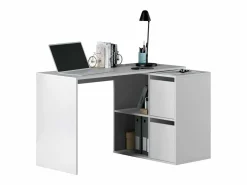 Pack Muebles Dorm. Juvenil Roble Cama+Armario+Escritorio Blanco