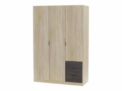 Pack Muebles Dormitorio Andy Armario Cabezal Mesitas Cama 150x190 Marru00f3n Sale