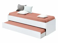 Dormitorio Completo|Pack Muebles Dormitorio Juvenil Tibet Mate (Cama 90 + Armario + Cómoda)