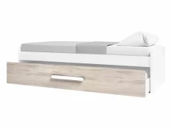 Dormitorio Completo|Pack Muebles Juveniles Habitación Estelle Modernos y Roble Sahara