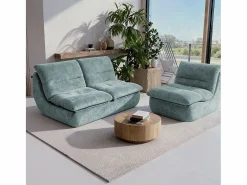 Conjunto Sofá Y Sillón|Pack Nuvia Living 3 plazas - salvia y salvia