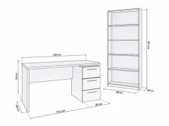 duehome Pack office Sasha Plus Blanco Artik (Blanco Mate) Gris Outlet