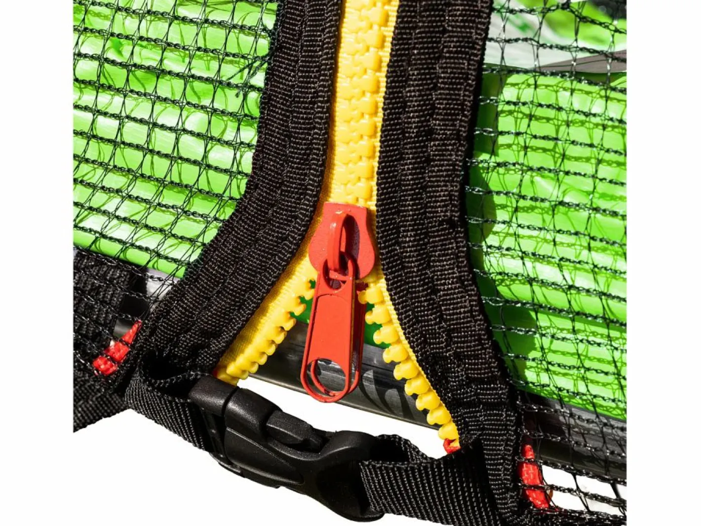 Happy Garden Cama Elástica|Pack Premium Trampolín 180cm reversible / azul CAIRNS + red, escalera, funda y kit de anclaje