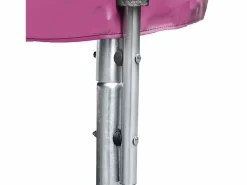 Pack Premium Trampolín 245cm reversible / gris CANBERRA + red, escalera, funda y kit de anclaje^Happy Garden Best
