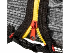 Happy Garden Cama Elástica|Pack Premium Trampolín 245cm reversible / rosa CANBERRA + red, escalera, funda y kit de anclaje