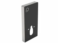 Vente-unique Pack WC suspendido en cerámica mate con soporte decorativo, CLEMONA Negro Sale