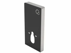 Vente-unique Pack WC suspendido en cerámica mate con soporte decorativo, CLEMONA Negro Sale
