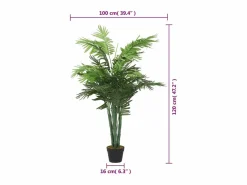 Planta Artificial|Palmera artificial 28 hojas 120 cm
