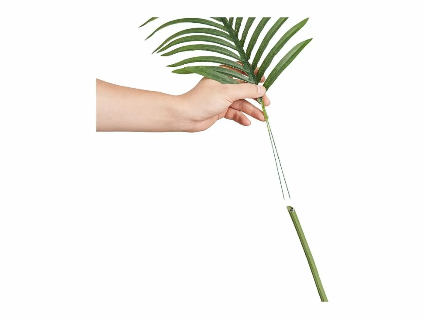 Palmera Artificial de Caña Dorada de 2 m de SucceBuy, Decoración Vegetal Realista de Imitación^ Sale