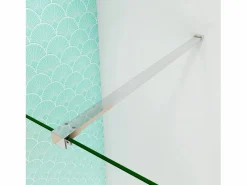 Aica Mampara De Ducha|Panel de ducha vidrio 8mm con tratamiento antical,barra 90cm,perfil cromado (78-80)x190cm