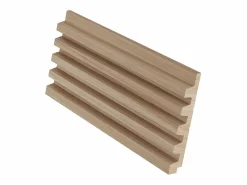 Vente-unique Panel De Pared|Panel de pared 3D, paquete de 3,71 m², color madera natural claro, juego de 8 piezas, TATIANA