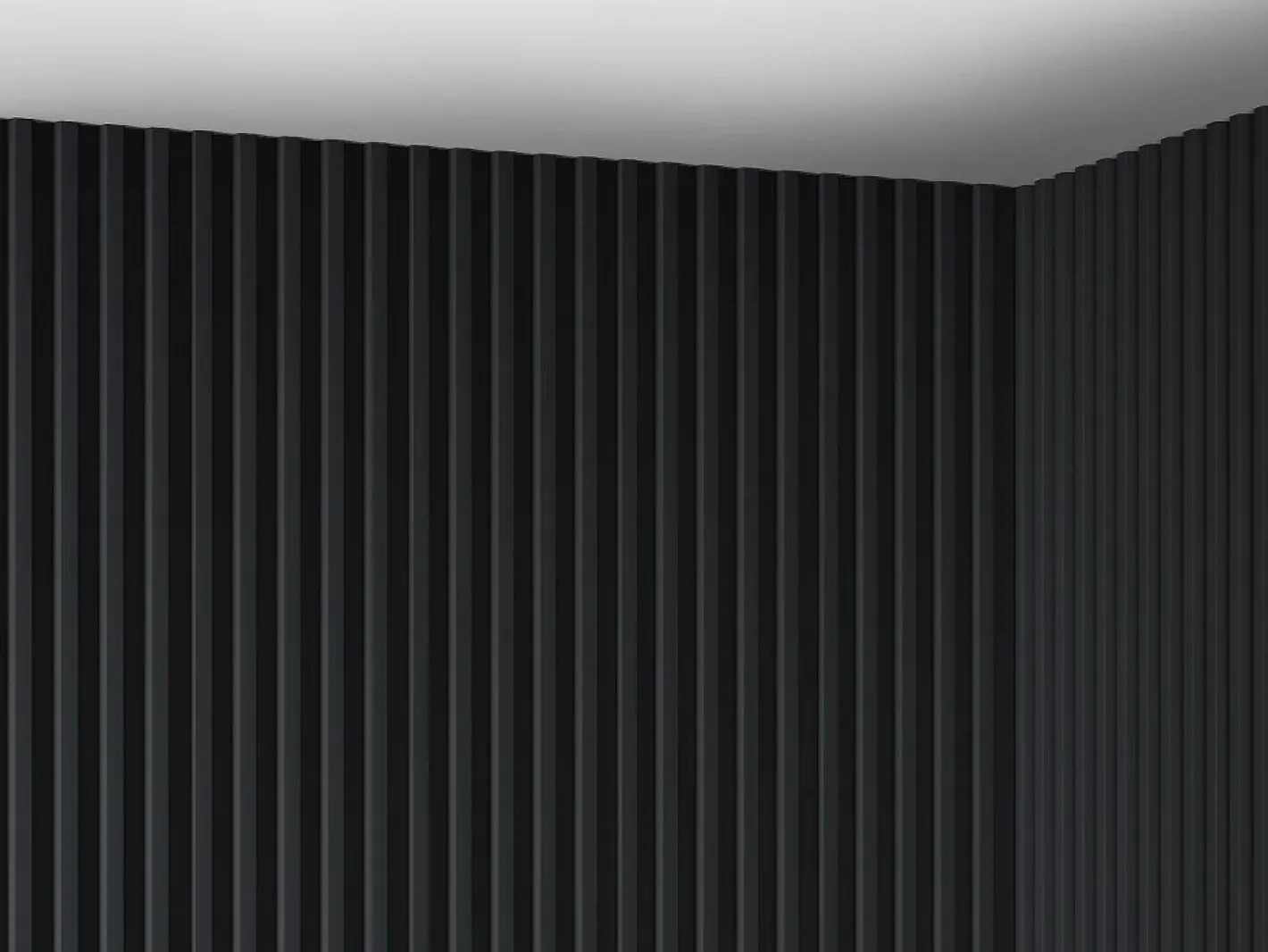 Vente-unique Panel de pared 3D, paquete de 2,83 m², , juego de 8 piezas, CLINTON Negro Online