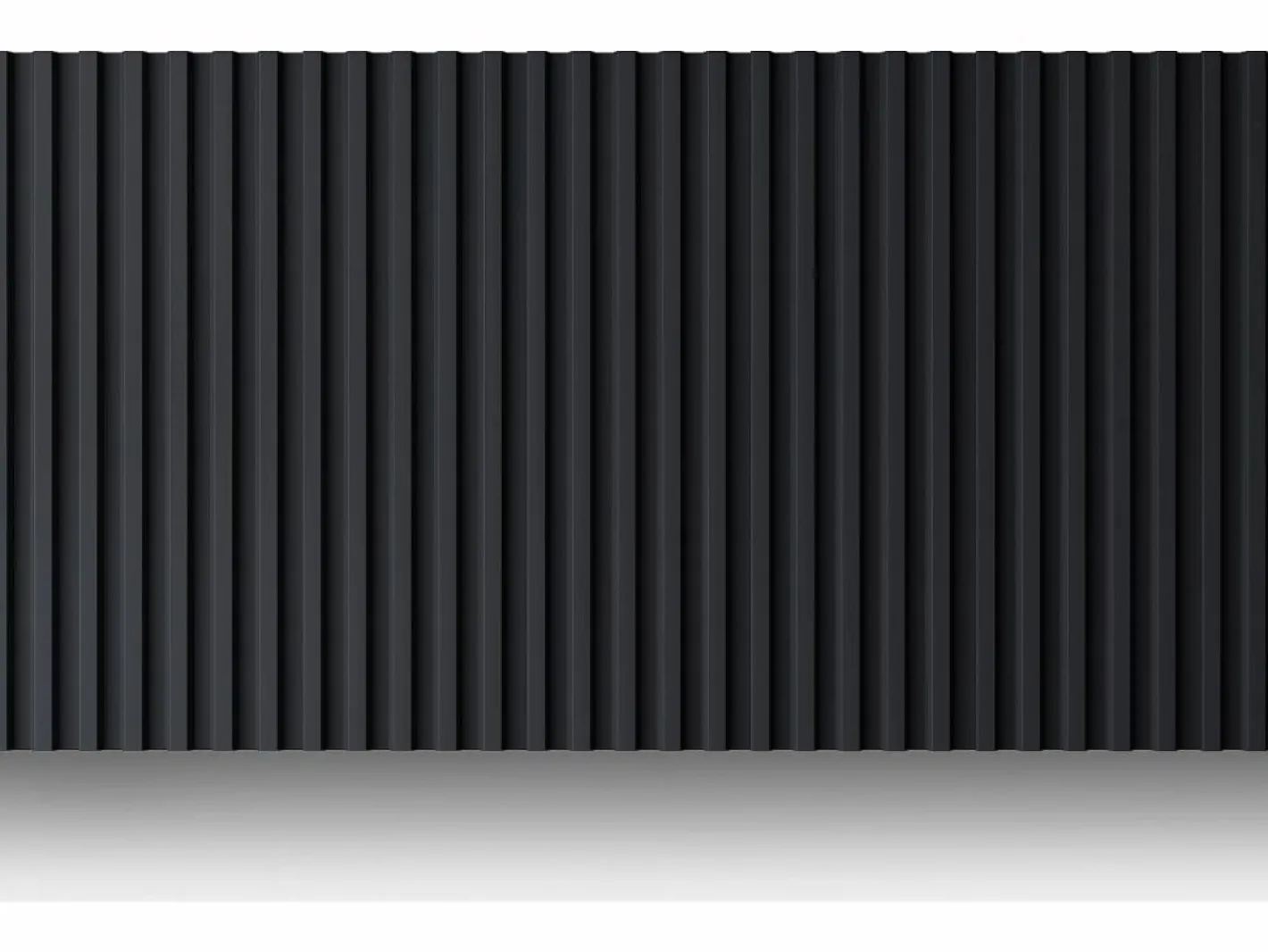 Vente-unique Panel de pared 3D, paquete de 2,83 m², , juego de 8 piezas, CLINTON Negro Online