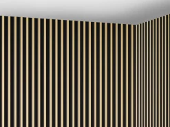 Vente-unique Panel De Pared|Panel de pared 3D, paquete de 2,83 m², negro y dorado, juego de 8 piezas, CLINTON