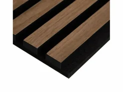 Panel de pared 60x60x2,5 cm Marrón Negro / Marru00f3n Best
