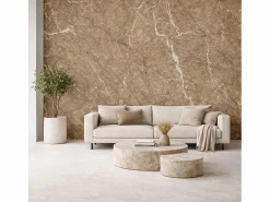 Panel decorativo efecto mármol gres porcelánico set de 6 piezas 4,3 m2 revestimiento de pared PVC en UV 120x60 Mármol^ Outlet