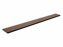 Paneles Acústicos de Listones de Madera SucceBuy, 20 x 240 cm, para Decoración de Paredes, con un Alto Índice NRC de 0,85 y Certificación Acústica SGS, Nogal^ Hot