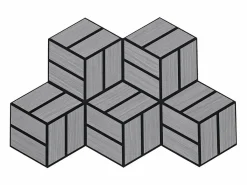 Paneles acústicos 30x26 cm Gris Juego de 5 piezas 3D^ Discount