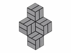 Paneles acústicos 30x26 cm Gris Hexágono Panal Negro / Gris Sale