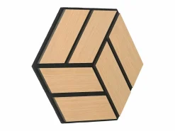 Paneles acústicos 30x26 cm Roble Juego de 16 piezas 3D Negro / Marru00f3n Discount