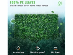 Paneles de Buxus Artificiales SucceBuy 61 x 40,6 cm 12 Piezas, Murales Artificiales de Buxus, Resistentes a UV^ Sale