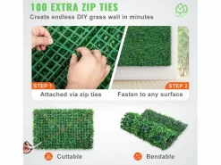 Paneles de Buxus Artificiales SucceBuy 61 x 40,6 cm 12 Piezas, Murales Artificiales de Buxus, Resistentes a UV^ Sale